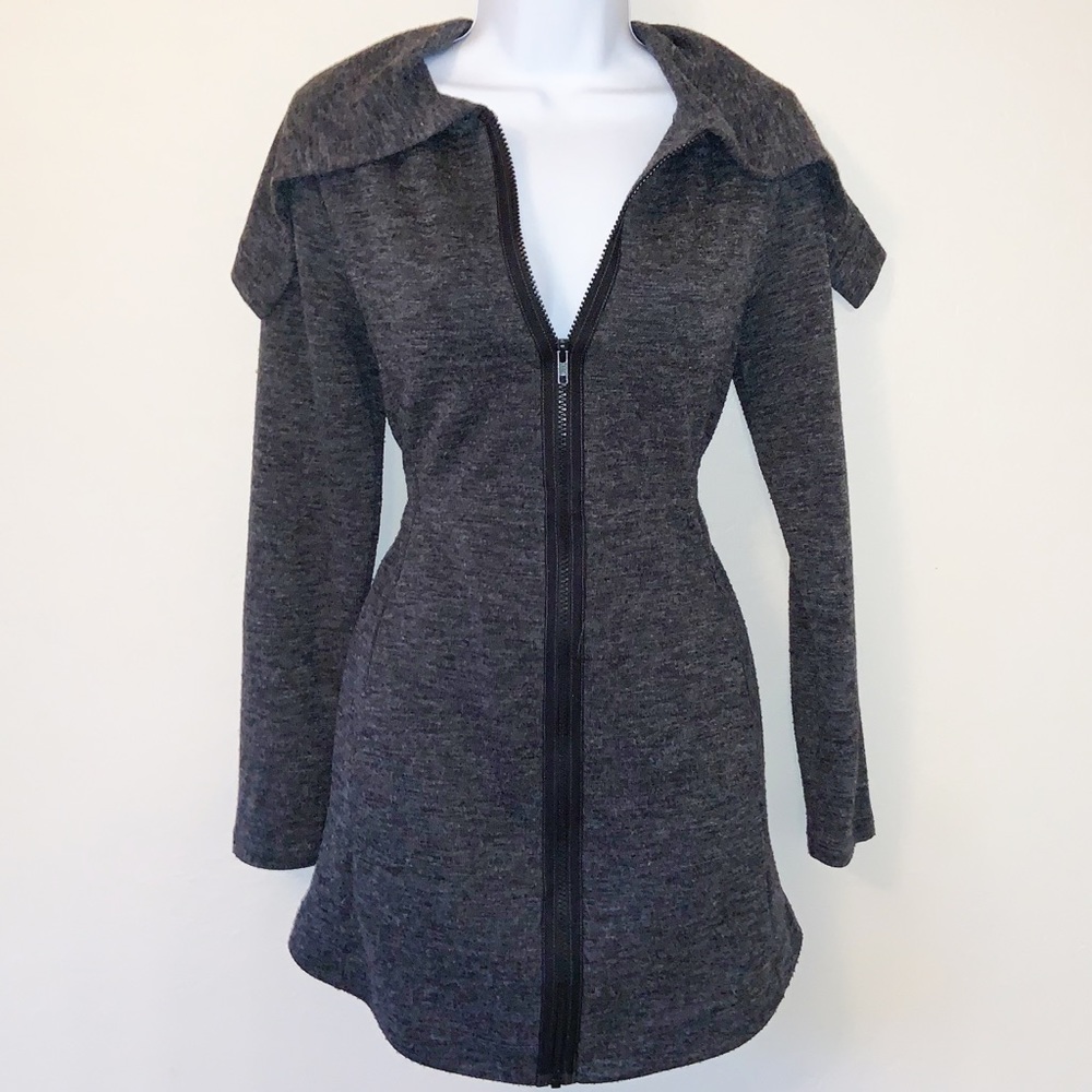 Vera wang zip up sweater